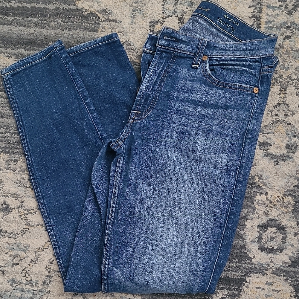 7 For All Mankind Dark Blue Skinny Jeans